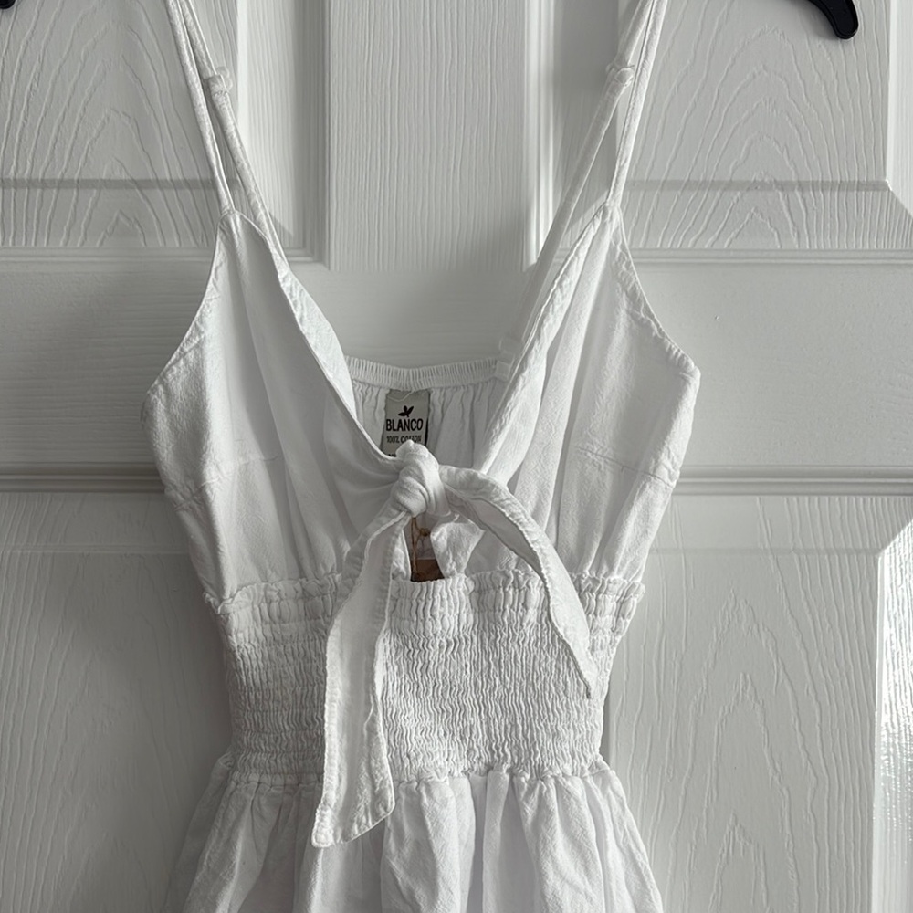 White Ruffled Dress - Picture 2 of 5